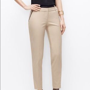 Ann Taylor Piped Ankle Pants